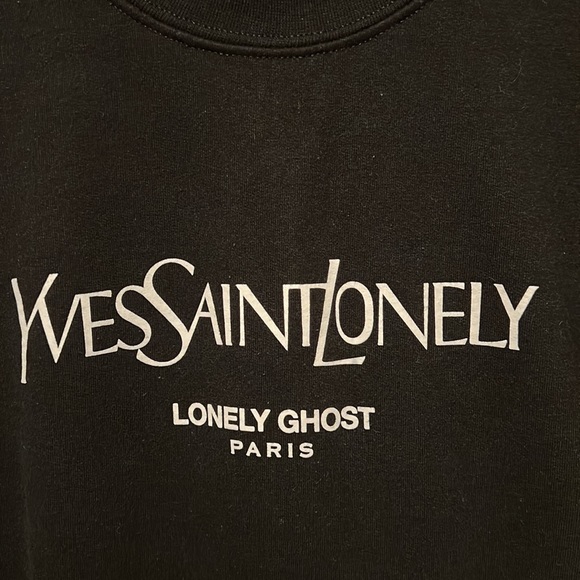 Lonely Ghost YSL Inspired “YvesSaintLonely” Sweatshirt - Picture 5 of 8